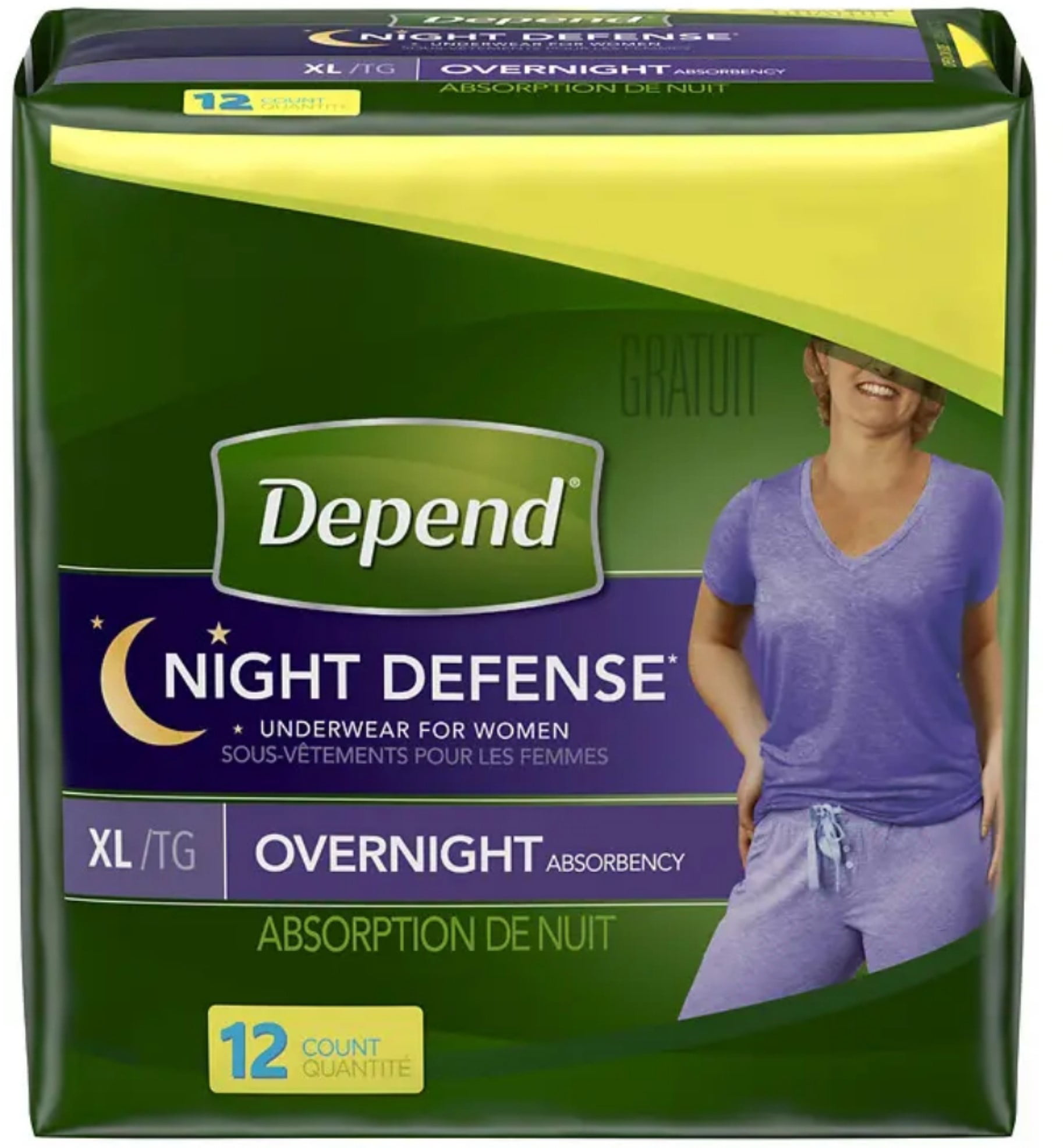 6 Pack - Depend Night Defense Incontinence Overnight Underwear for ...