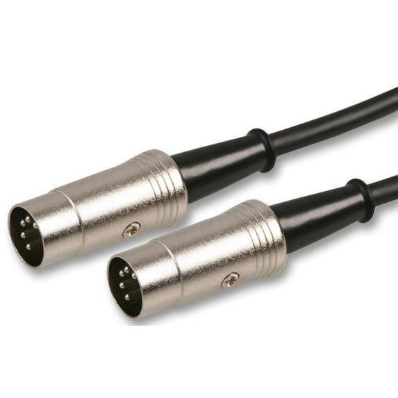 PULSE - 5 Pin 180 Degree Midi DIN Plug to Plug Lead, 3m