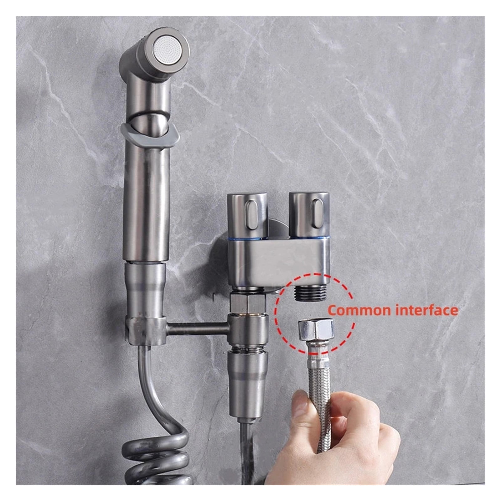 Bidet Toilet Sprayer, Shower Bathroom Shower Handheld Bidet Sprayer Set Toilet Faucet
