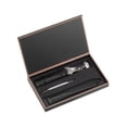 thumbnail image 2 of Uxcell Cowhide Leather Band Deployment Buckle Watch Strap 17mm Leather Strap, Black, Silver, 2 of 7