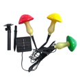 thumbnail image 2 of luces de poste con energía Solar, lámpara de seta, paisaje impermeable, cadena de plástico decorativa para jardín, , cama de flores, 3 cabezas Macarena Luces de camino, 2 of 7