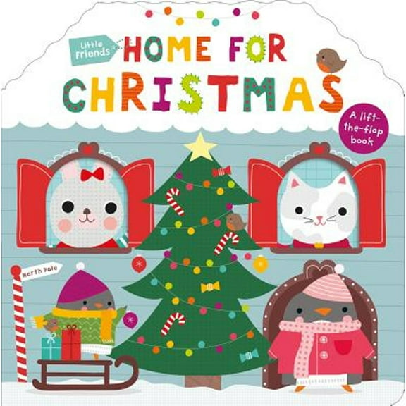 Pre-Owned Little Friends: Home for Christmas: A Lift-The-Flap Book (Hardcover) by Roger Priddy