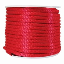 Wellington P7240S00200R01S Solid Braided Poly Derby Rope  Red