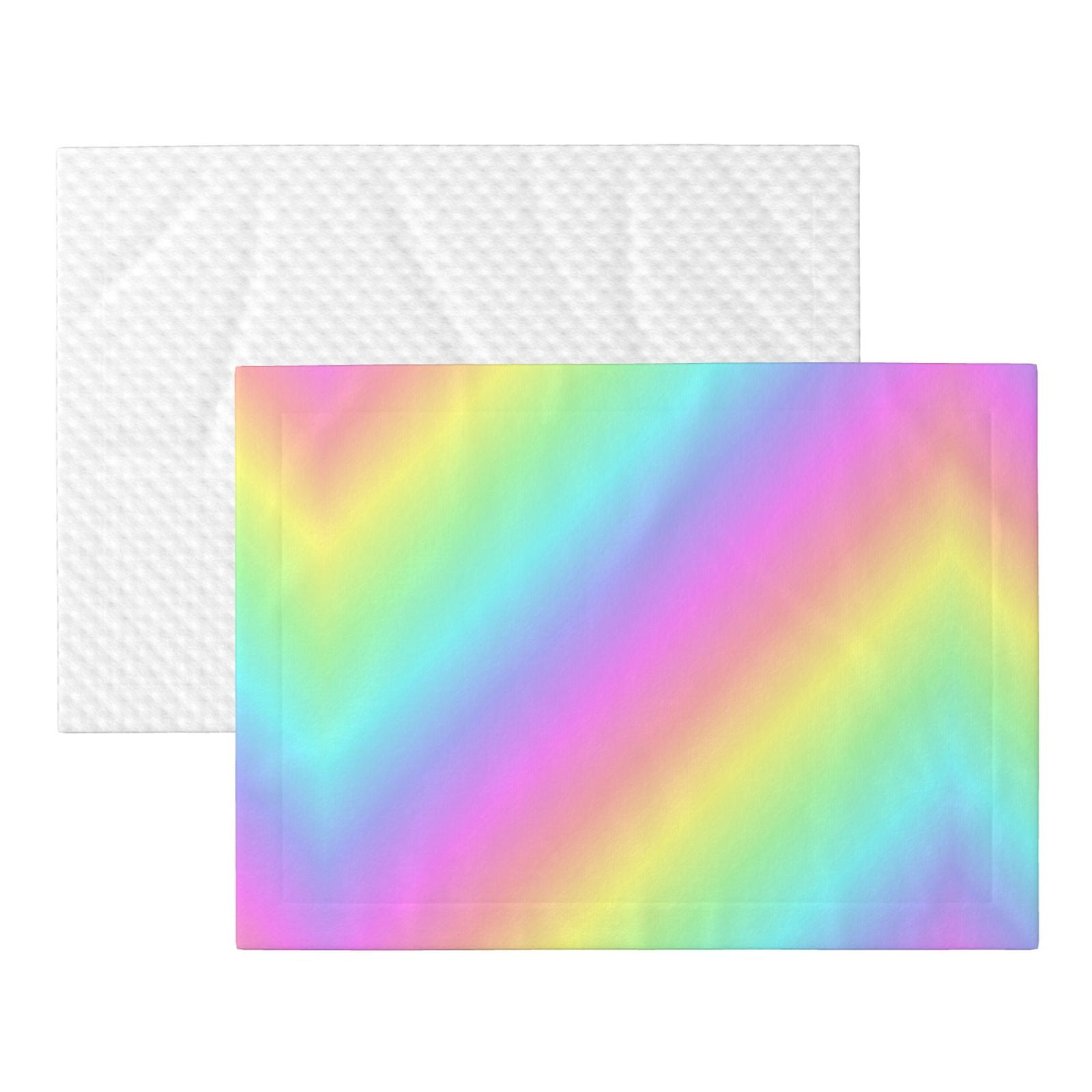 Rainbow Stripe Dog Blanket Soft Warm Flannel Cat Blanket Great Pet Throw for Cats Puppy Small Medium Large Dog