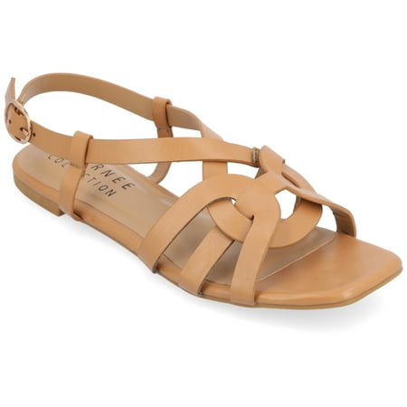 

Journee Collection Womens Alorra Tru Comfort Foam Buckle Flat Sandals
