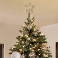 thumbnail image 3 of JHGoosa Christmas Tree Top Star Plastic Golden Onion Pink Fancy Tree Top Star Decorative Christmas Tree Star Snow, 3 of 3