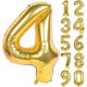 thumbnail image 1 of 2PCS 40 Inch Gold Digital Helium Foil Birthday Party Balloons (Number 4, Gold), 1 of 4