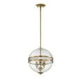 thumbnail image 5 of Stirling 3-Light Pendant in Warm Brass, 5 of 5