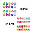 thumbnail image 2 of Pack Of 100 Hair Clips Small Hair Clips Flower Shape Multicoloured With Mini Hair Clips Colourful Pearl Claw Hair Clips Pins Clamps Small Plastic Hair, 2 of 5