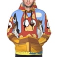thumbnail image 5 of Lsque Bluey Pattern Casual Men's Hoodie,Hooded Sweatshirt with Kangaroo Pocket,Pullover Hoodie-X-Large, 5 of 8