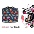 thumbnail image 6 of FORMRS Travel Makeup Bag Large Capacity Train Case Cosmetic Organizer with Adjustable Dividers, Cartoon Space Cat, 6 of 8