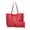 Hot Pink, variant on AUDeals Women Pebbled PU Leather Tote Bag, Solid Color Minimalist Shoulder Purse, Large Capacity Tassel Handbag for Daily Travel Commute