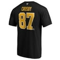 thumbnail image 3 of Men's Sidney Crosby Black Pittsburgh Penguins Team Authentic Stack Name & Number T-Shirt, 3 of 3