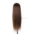 thumbnail image 3 of Cabeza de maniquí de 24 pulgadas para entrenamiento de peluquería, práctica de peinado, cabeza de maniquí para trenzado de cabello, modelo de cabeza de fibra de alta temperatura con abrazadera., 3 of 9