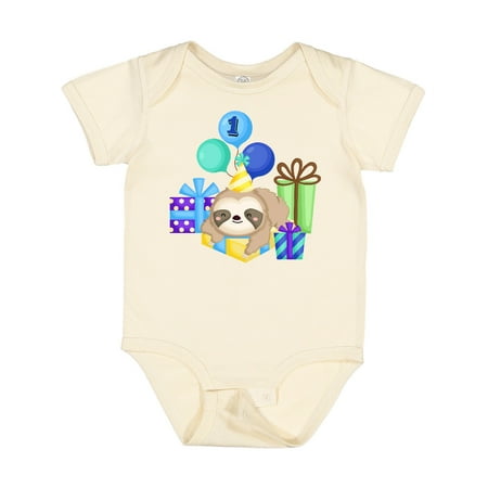 

Inktastic 1st Birthday Sloth Gift Baby Boy or Baby Girl Bodysuit