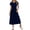 #543-Dark Blue, variant on Women's Sleeveless Flowy Maxi Dress with Side Pockets, Round Neck, and Loose Comfortable Fit for Summer Gift