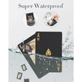 thumbnail image 4 of Diamond Waterproof Black Playing Cards, Poker Cards, HD, Deck of Cards (Black/Gold/Silver), 4 of 10