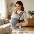 thumbnail image 2 of Baby Carrier - Ergonomic, Cozy and Lightweight Carrier for 7-42lbs, Effortless to Put On, Ideal for Hands-Free Parenting,multifunctional children's baby carrying tool, 2 of 5
