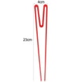 thumbnail image 5 of sunsanly Toddler Chopstick Food Grade High Temperature Resistance Integrated Training Solid Color M Shape Learning Chopstick Baby Accessories, 5 of 7