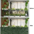 thumbnail image 4 of GOTGELIF 39"x98" Super Dense Artificial Faux Ivy Hedge Privacy Fence Screen for Outdoor Decor, Garden, Dark Green, 4 of 10