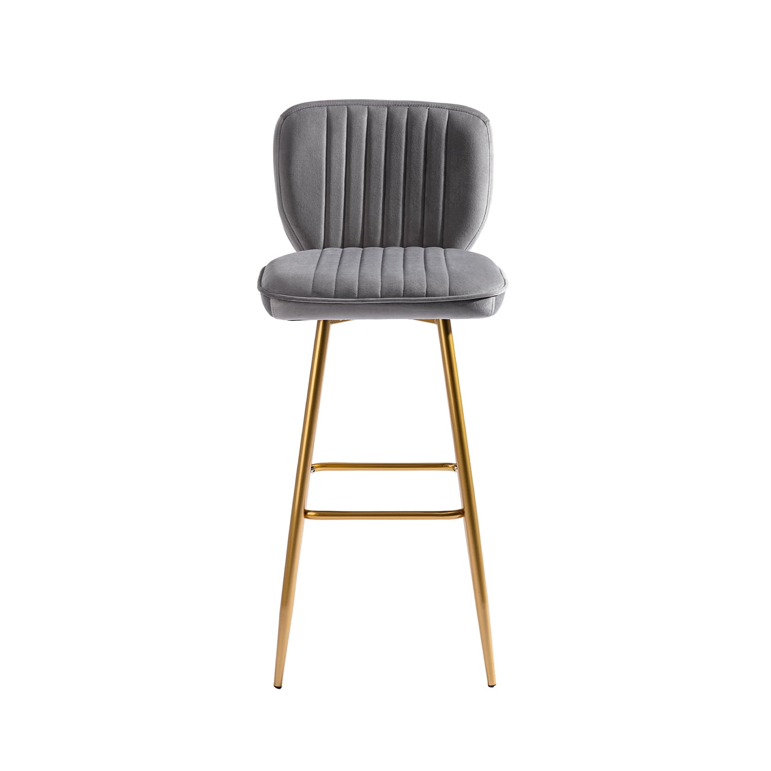 Kepooman Modern Design Bar Stools Set of 1 with Back for Bar Counter, Grey Kepooman Modern Design Bar Stools Set of 1 with Back for Bar Counter, Grey