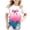 A108-White, variant on Hessimy Girls Puff Short Sleeve Shirts Round Neck Tunic Tops Casual Solid Blouses(Dark Purple,6-7 Years)