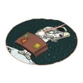 thumbnail image 2 of Bingfone Christmas Tree Skirt Mat Christmas Decoration Interior 36"-Astronaut Traveler With Suitcase, 2 of 8