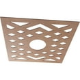 thumbnail image 2 of 38"OD x 9 7/8"ID x 3/8"T Chevron Wood Fretwork Pierced Ceiling Medallion, Wood (Paint Grade), 2 of 10