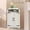 White Distressed, variant on OUTGOODS Farmhouse Corner Cabinet w/ Barn Doors, Adjustable Shelf, Brown/White, MDF