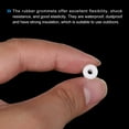 thumbnail image 4 of 20Pcs T Type Rubber Grommet Mount Dia 5mm ID 3mm H 8.5mm Seal Protection Flexible Hole Plugs White, 4 of 5