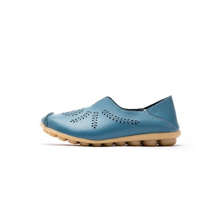 

Crocowalk Womens Breathable Lightweight Flat Loafers Casual Round Toe Flats Work Low Top