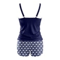 thumbnail image 5 of DHFJKG Tankini Swimsuits For Women 2 Piece Swimwear Deep V Neck Tankini Top And High Waist Shorts Bottoms Trendy Beachwear, 5 of 5