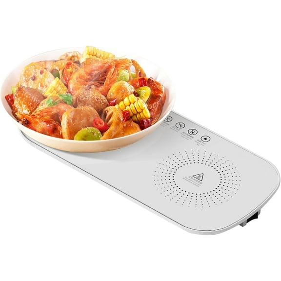 Electric Plate Warmer, Electric Food Warmer, Heating Tray for Food, Fast Heating, Heated Placemat, Keeps Them, for Parties, Dinners, Buffets