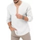 thumbnail image 5 of Camisa De Manga Larga De Lino Con Cuello En V Profundo De Co, 5 of 8