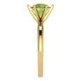 thumbnail image 3 of Solitaire Engagement Ring for Women - 2ct Natural Peridot in 18K Yellow Gold Promise Ring, 3 of 6