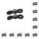 thumbnail image 2 of Qarigey Paquete de 10 gafas, correa de cuerda, ganchos flexibles y ajustables para gafas, conector antideslizante, accesorios para gafas, Negro 10Conjunto, 2 of 6