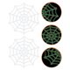 thumbnail image 3 of FELTECHELECTR 50 telarañas de plástico luminosas: decoraciones de telaraña para fiestas de Halloween - Telaraña falsa espeluznante para fiestas en interiores y exteriores, 3 of 5
