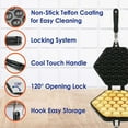 thumbnail image 5 of Bubble Waffle Maker Pan Make Crispy Hong Kong Style Egg Waffle In 5 Minutes, 5 of 5