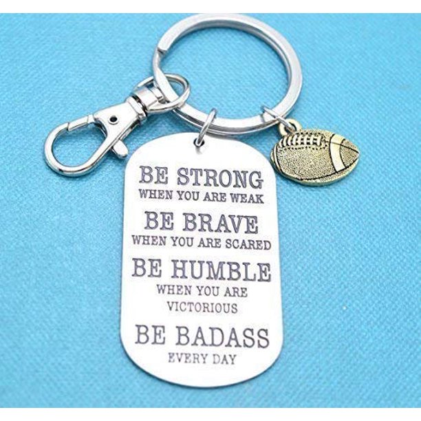 Mom Three Sisters Football keychain. Football key chain. Football