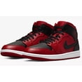 thumbnail image 1 of Ni - ke Air Jordan 1 Mid Shoes Reverse Bred Gym Red Black White 554724-660 Men's Size 10, 1 of 5