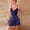 Blue, variant on Blmnix Sexy Nightgowns Womens Nightgown Chemises Lace Nightgown Sleepshirts V-Neck Sleeveless White Above-the-Knee Moo Moo Nightgown