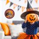 thumbnail image 3 of Corona De Halloween Colgador De Puerta Redondo Letrero De Bienvenida Para Decoración De Halloween Scienceny HA043868-02, 3 of 5