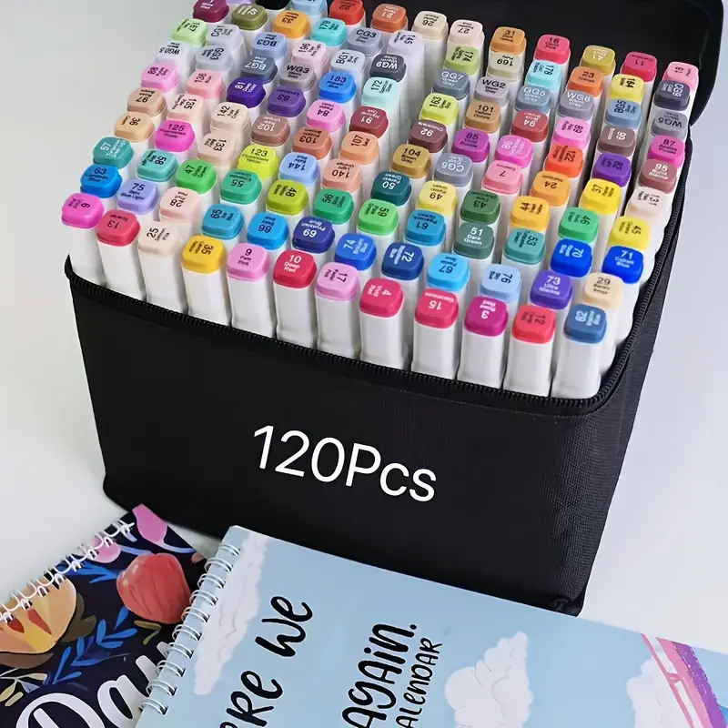 Panbear Alcohol Art Markers Set, 120 Pieces