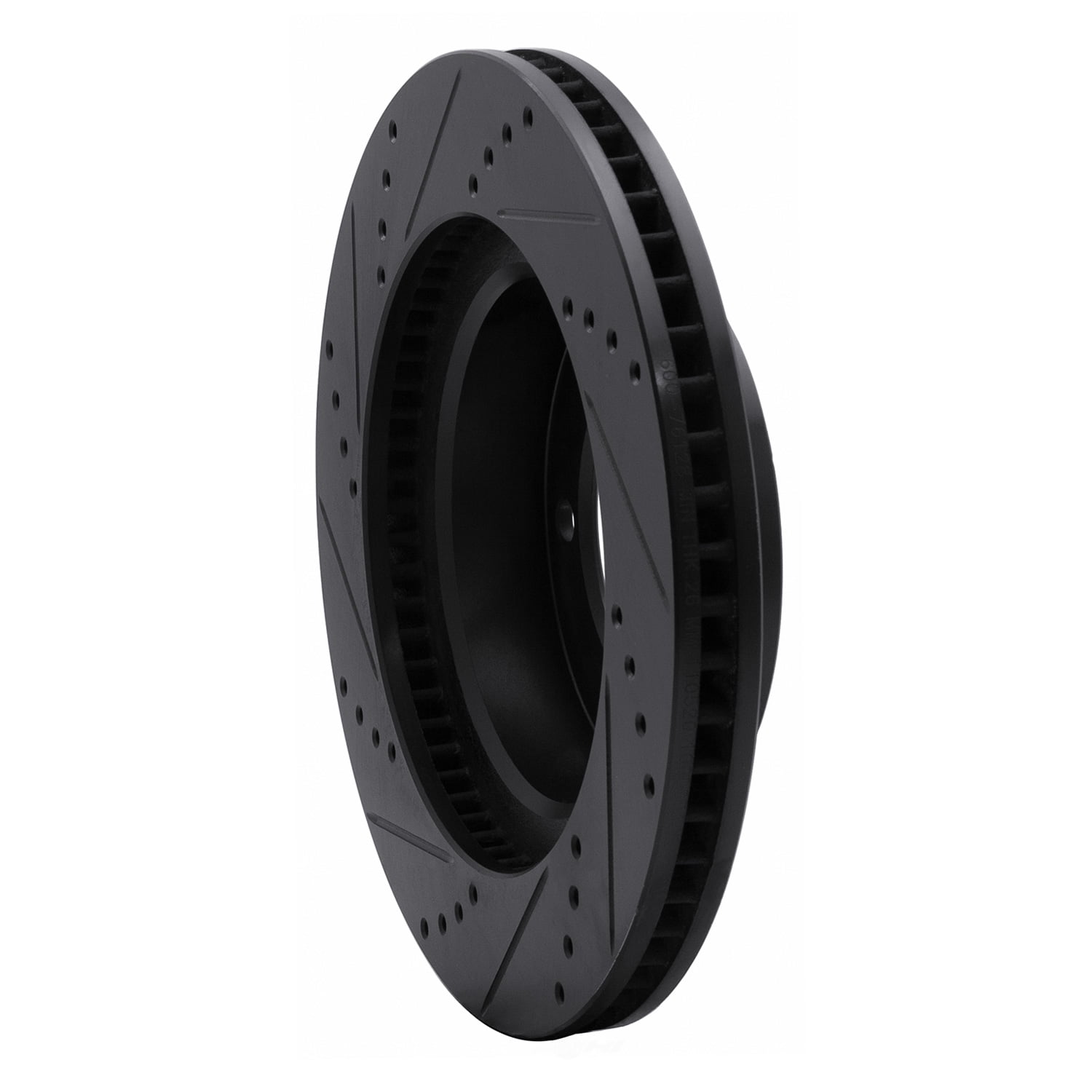Dynamic Friction Company 633-76128R DFC Brake Rotor - Drilled And Slotted - Black