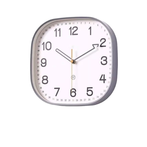 Reloj de pared simple, sala de estar, reloj silencioso, reloj de pared creativo de cuarzo montado en la pared for el hogar, adecuado for sala de estar, estudio, dormitorio, oficina.