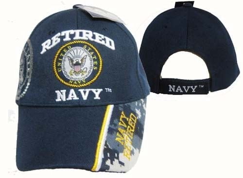 retired navy ball caps