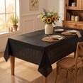 thumbnail image 2 of Plastic Table Cloth Disposable 12 Pack, 54 x 108 Inch, Black, for Party Picnic Wedding, 2 of 6