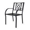 thumbnail image 1 of Chaise en aluminium pour patio extérieur Paracelsus (Lot de 2), 1 of 3