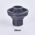 thumbnail image 2 of Grey PVC Faucet Valve Fitting Adapter for Aquariums Water Tank swimming Pool, 2 of 4