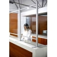 thumbnail image 6 of M&T Displays 31.5x47.24 Inch Clear Hygienic Barrier with Aluminum Bars, Sneeze Guard, Protective Window for Cashiers, Workers, Employers and Customers, Barrier Against Coughing & Sneezing, 6 of 7